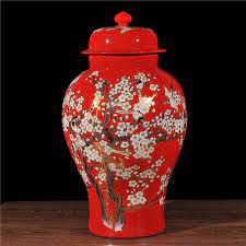 Check spelling or type a new query. Chinese Vintage Ceramic Jar With Lid Large Red Color Bird And Tree Design Ginger Jar Decorative Chinese Vase For Floor Bottles Jars Boxes Aliexpress