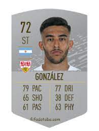 Nico gonzález, 19, from spain fc barcelona b, since 2020 defensive midfield market value: Nicolas Gonzalez Fifa 20 Spieler Statistik Card Preis
