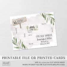 Moving Announcement Printed New Home Announcement We Ve Etsy In 2020 Moving Announcements New House Announcement Printing Labels