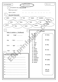 Make learning the abcs fun with these alphabet worksheets, games,. Numbers The Alphabet Esl Worksheet By Alaaaa4