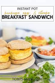 Instant Pot Sausage Egg And Cheese Breakfast Sandwich Recipe Breakfast Sandwich Best Breakfast Recipes Instant Pot Recipes