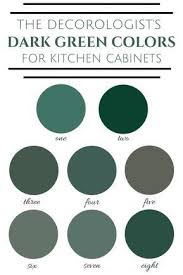 For example, teal and mint combine very well. The Best Dark Green Colors For Kitchen Cabinets Find Exact Paint Color Names Here Kitchendesignnames Farbige Kuchenschranke Grune Schranke Schrank Kuche