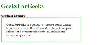 Chris coyier on dec 28, 2018 (updated on dec 29, 2018). Gradient Borders Geeksforgeeks