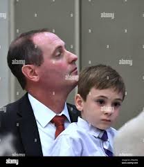 With his son austin hi-res stock photography and images