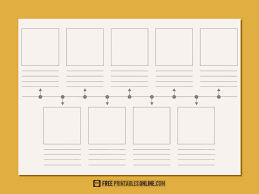 Printable blank timeline template - Free Printables Online