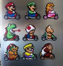 Plantillas juego de mesa de mario kart.pdf. 390 Ideas De Perler Beads Punto De Cruz Hama Beads Abalorios Hama