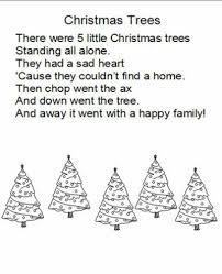 Note To Print 2 Trees On The Same Christmas Kindergarten Christmas Poems Christmas Tree Poem