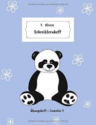 Kostenlose lineaturen für die 2. 1 Klasse Schreiblernheft Ubungsheft Fur Erstklassler Grundschule Lineatur 1 Mit Hauschen Geschenkideen Zum Schulanfang Motiv Panda Blau Lingen Nadja Amazon De Bucher