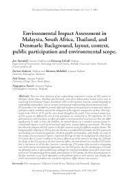 Environmental impact assessment malaysia pdf. Pdf Environmental Impact Assessment In Malaysia South Africa Thailand And Denmark Background Layout Context Public Participation And Environmental Scope Zuriati B Zakaria Academia Edu
