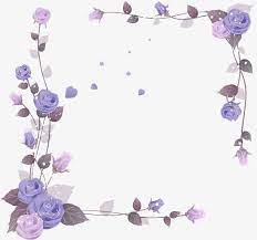 Purple Fresh Flowers Border Texture Purple Fresh Flower Vine Png And Vector With Transparent Background For Free Download Blossoms Art Flower Drawing Floral Wall Art