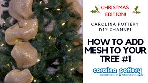 This is a new product in stock at trendy tree and we're exploring. Decorating Your Tree With Deco Mesh Ribbon 1 Youtube