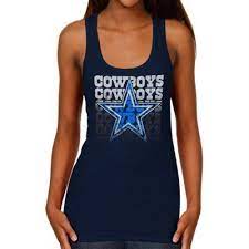 Dallas Cowboys Women S Shine Thru Tank Top Navy Blue Dallas Cowboys Women Shopping Outfit Tops
