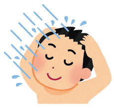 シャワーを浴びているイラスト | かわいいフリー素材集 いらすとや