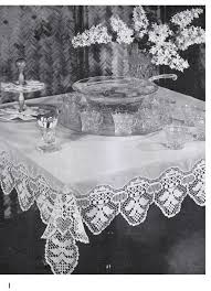 Tablecloth printable free crochet doily patterns diagrams. Free Vintage Filet Crochet Tablecloth Patterns Vintage Patterns Dazespast Blog