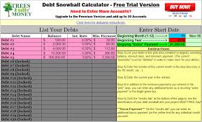 Free Debt Snowball Calculator Program Debt Snowball Debt Snowball Calculator Debt Payoff Worksheet
