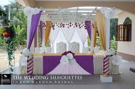 Maybe you would like to learn more about one of these? Meja Makan Pengantin Google Search Wedding Silhouette Decor Table Decorations