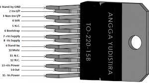That circuit is based on the datasheet of the ready. Tda7294 Audio Amplifier Pinout Examples Datasheet Applications