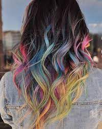 31 Colorful Hair Looks To Inspire Your Next Dye Job Stayglam Rainbow Hair Color Hair Styles Hair Hacks