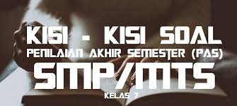 Soal dan kunci jawaban pas/uas pkn kelas 7 smp/mts semester 1 tahun pelajaran 2020/2021. Kisi Kisi Pas Prakarya Kelas 7 Smp Tahun 2020 2021