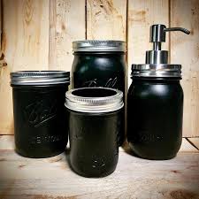 Check spelling or type a new query. Matte Black Bathroom Jars Novocom Top