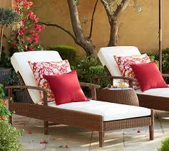 Maybe you would like to learn more about one of these? Palmetto All Weather Wicker Single Chaise With Cushion Set Honey Outdoor Chaise Lounge Pottery Barn