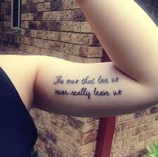 The Ones That Love Us Never Really Leave Us Tattoo Bicep Tattoo The Ones That Love Us Never Really Leave Us Harry Potter Quote