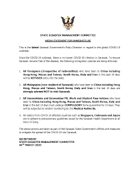 Work permits are employer specific, unless a worker has an open work permit. Latest Sarawak Government S Policy Direction In Regard To The Global Covid 19 Outbreak Home Portal