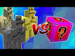 Minecraft Lucky Block Challenge Vs Guardians Minecraft Youtube Challenges Minecraft Mario Characters
