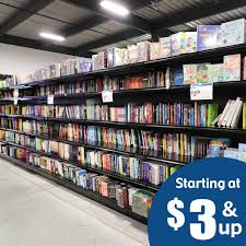 Find a HUGE selection of new titles of Books starting at $3. Including  Novels, Book Sets, Comics, & MORE!!! . . . Open 9am-9pm everyday, located  at 3232 S. Noland Rd., Independence,