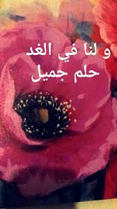 و لنا في الغد حلم جميل