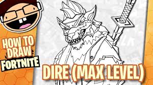 Dire from fortnite coloring page. Fortnite Coloring Pages Dire Coloring And Drawing