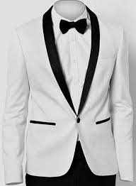 White and black lapel tuxedo suit jacket & pants blazer dinner jacket looking. Parity White On Black Tux Up To 72 Off