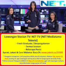 Maybe you would like to learn more about one of these? Info Lowongan Kerja V Twitter Lowongan Stasiun Tv Net Tv Fresh Graduate Berpengalaman Semua Jurusan Syarat Lokasi Cara Melamar Baca Di Https T Co Dfabwnxri1 Https T Co Fsgheuu6zf