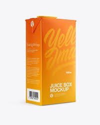 Juice Box Mockup Half Side View In Packaging Mockups On Yellow Images Object Mockups Box Mockup Mockup Free Psd Free Psd Mockups Templates