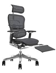 The padding on the armrest and back of the chair is soft and thick. Ergohuman Plus Mesh Office Chair With Head Rest And Leg Rest