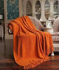 Wrap up with a orange blanket from zazzle! Bnf Home Throw Knitted Tweed Throw Couch Cover Throw Blanket Burnt Orange Bnf Home Http Www Burnt Orange Living Room Living Room Orange Orange Blanket
