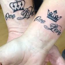 The king and queen tattoos although carrying the same meaning there are many different ways to designs them. 40 King Queen Tattoos That Will Instantly Make Your Relationship Official Tattooblend