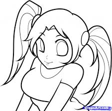 How to draw anime head and face easy step with subtitle. Pictures Of Anime Girl Easy To Draw