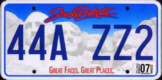 Find out who owns a license plate number! South Dakota