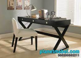 Furnitur paling dicari minggu ini. Meja Kantor Kayu Minimalis Jati Asli Harga Murah Planet Mebel Jepara