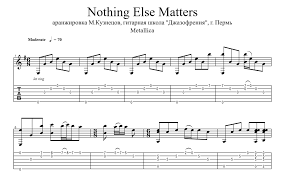 Nothing else matters tab by metallica with chords drawings, easy version, 12 key variations and much more. Nothing Else Matters For Guitar Guitar Sheet Music And Tabs