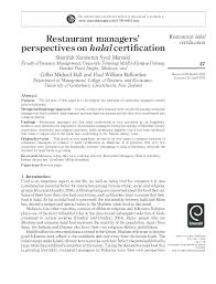 That turkish companies will be able to reach a global audience in the. Pdf Restaurant Manager S Perspectives On Halal Certification Sharifah Zannierah Syed Marzuki Academia Edu