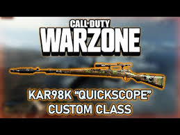 A lot of the cold war guns have an equivalent weapon in modern warfare, and it looks like the swiss k31 is very similar to the kar98k. Kar98k Quickscope Loadout Guide For Warzone Loadouts Downsights