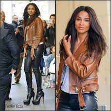 Ciara In Leather Pants Leaves Mtv Studios In Ny Leather Pants Pants Leather Pants Style
