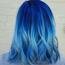 Colored hair extensions hair material: 50 Fun Blue Hair Ideas To Become More Adventurous In 2020