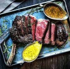 Double Thick Ribeye Steaks Seared And Encrusted Over Livefire Smoke And Smoldering Hardwoods To Tender Mouthwatering Medium R Food Photography Food Meat Lovers