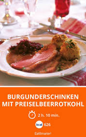 Burgunderschinken Mit Preiselbeerrotkohl Rezept Rezepte Einfache Gerichte Hauptgericht