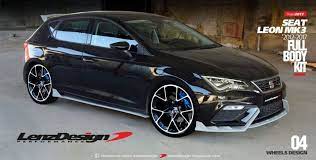 Seat Leon Mk3 5f Lenzdesign Bodykit Spoilers 2012 2013 2014 2015 2016 2017 2018 2019 Seat Leon Camaro Accessories Body Kit