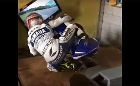 This Has Got To Be The Coolest Motorcycle Racing Simulator Around Racing Simulator Cool Motorcycles Motorcycle Racing