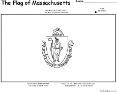 Hingham, massachusetts — firefighters in hingham said they won't comply with an order from the police and fire chiefs to take thin blue line flags off firetrucks, and have asked them to. Flag Of Massachusetts Printout Enchantedlearning Com